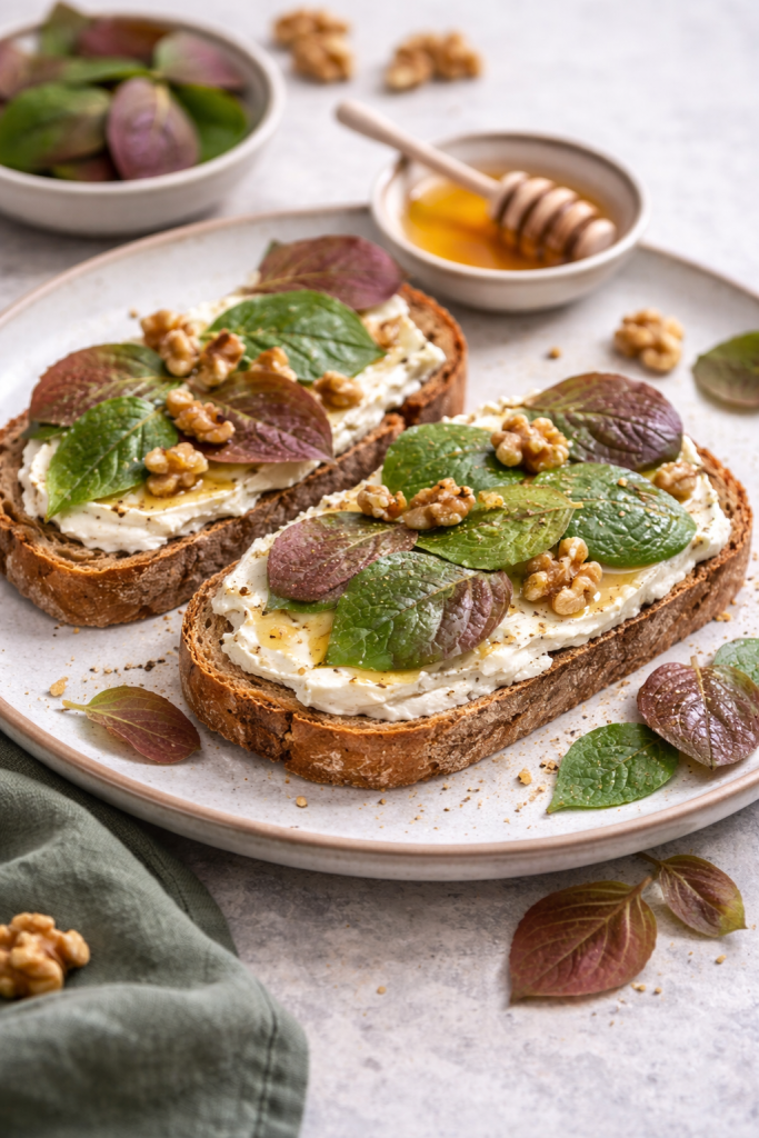 Tartine feuille de fromage 1