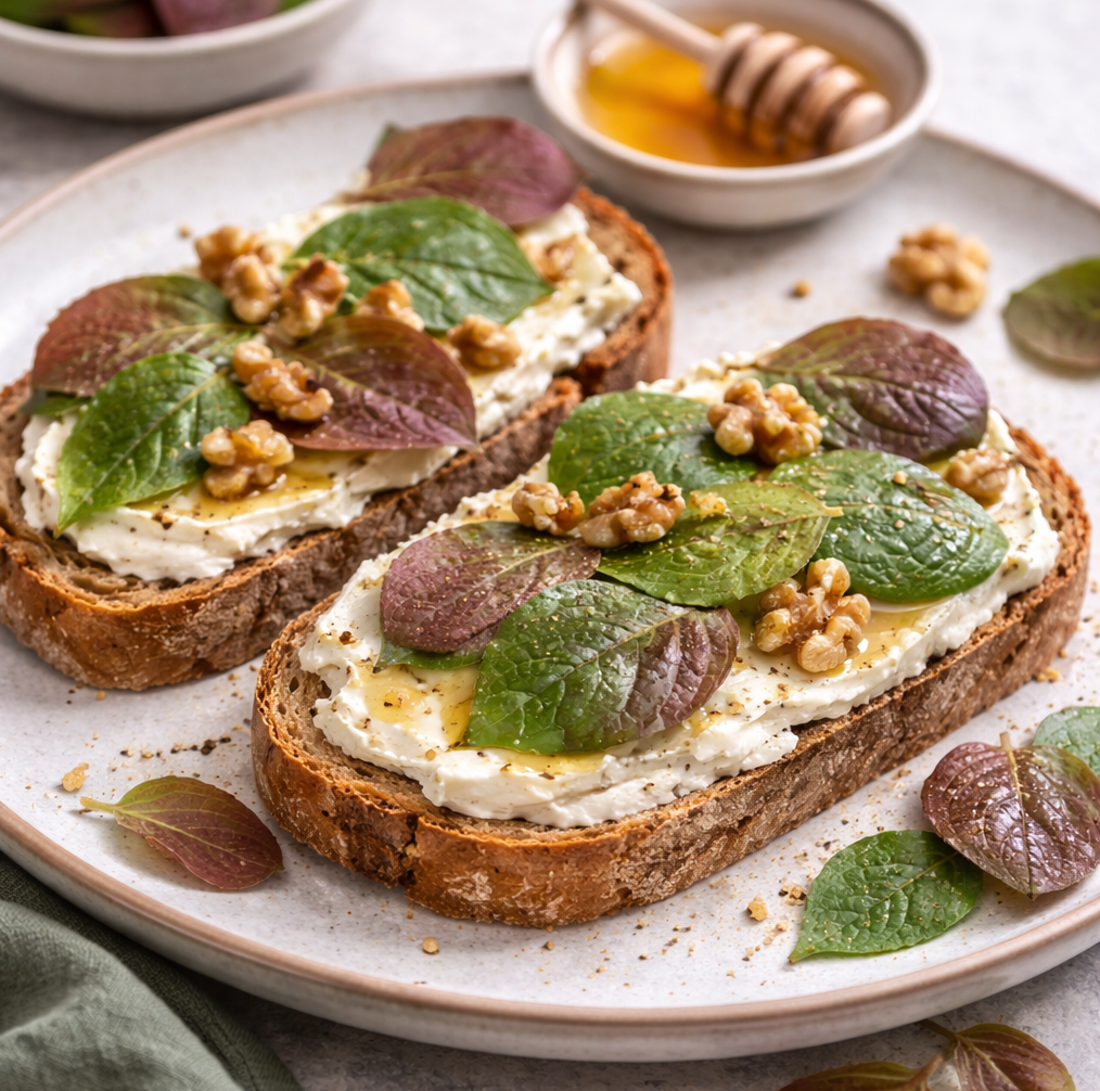 Tartine feuille de fromage 1