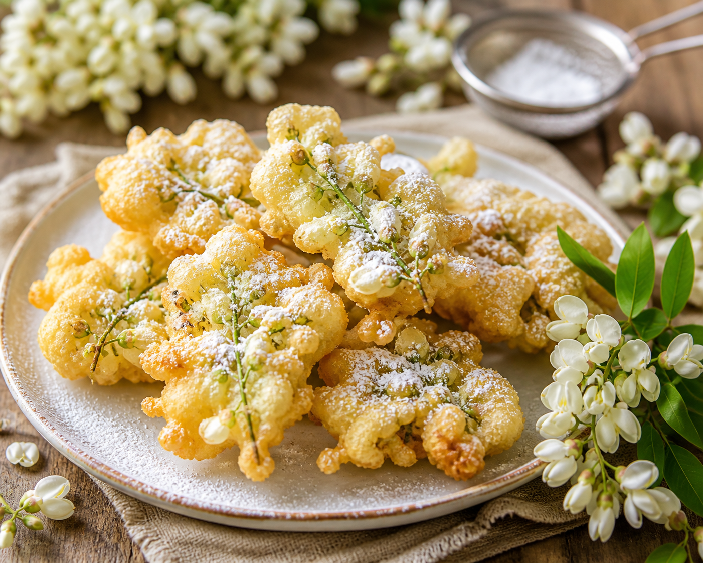 Beignet fleur dacacia